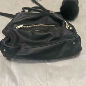 Black Leather Shoulder Bag